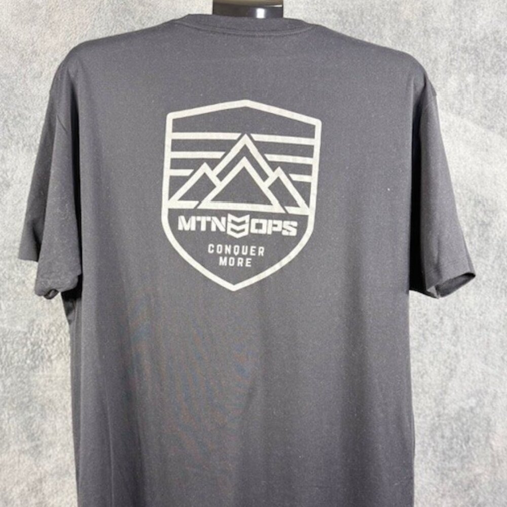 Mtn Ops Men's Black Short Sleeve Tee Size XL